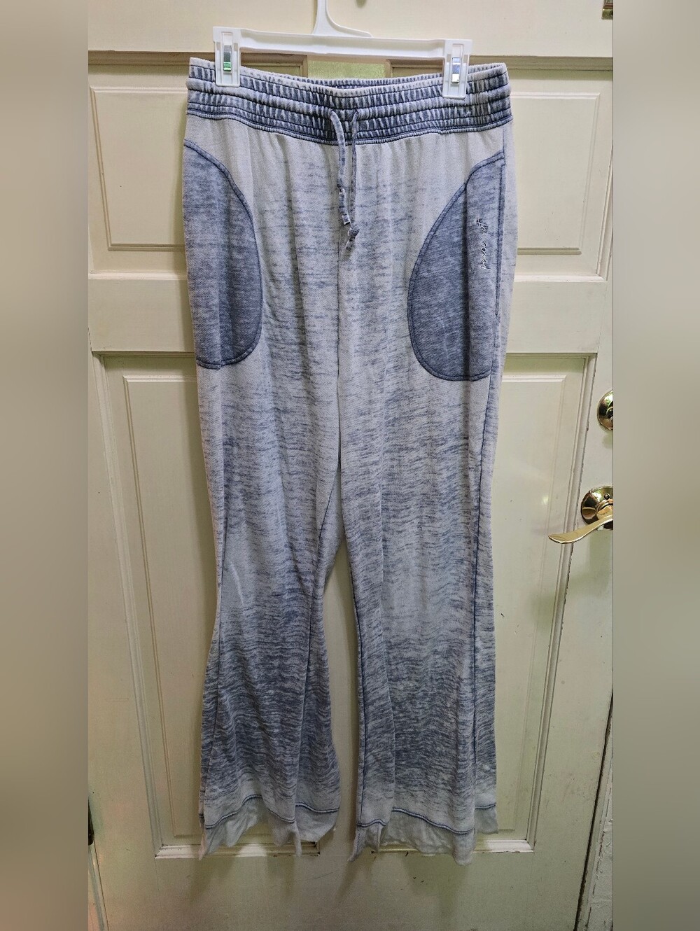 Free People Intimately Women's Peace Out Blue Faded Lounge Pants with Drawstring